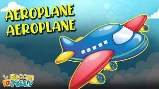 Aeroplane Aeroplane Up in the Sky Nursery Rhyme  Super Simple Songs Bloom Telly Nursery Rhyems [upl. by Kevon]