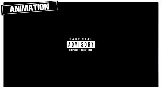 PARENTAL ADVISORY EXPLICIT CONTENT GLITCHED LOGO  FREE STOCK ANIMATION OVERLAY CCM [upl. by Nowaj]