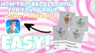 How to make EASY preppy Roblox clothing with Makerblox [upl. by Heyer]