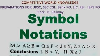 About Symbols and Notations Reasoning topicfor all competitive exams [upl. by Aihsena409]