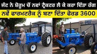 Farmtrac 45 Converted Into Ford 3600  Modified Tractor  PB7MODIFIERShoshiarpur  Iam Hero [upl. by Nimrac]