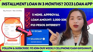 Installment loan in 3 months P100020k Loan amount at 5 mins approval Sinubukan ko [upl. by Gorton534]