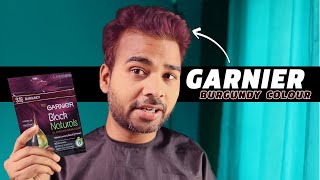 Garnier burgundy hair color 316 Review  Hindi  Learnabhi [upl. by Riamo]