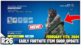 Fortnite Item Shop NEW SNOWFOOT STYLE amp REAPER’S SHOWTIME EMOTE February 11th 2024 [upl. by Cire176]