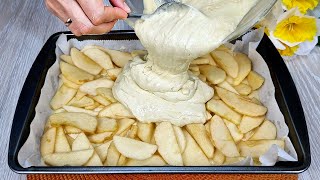 🍎😋Ich habe noch nie so einen leckeren Apfelkuchen gegessen Einfaches und leckeres Rezept [upl. by Herahab609]