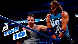 Top 10 SmackDown Live moments WWE Top 10 Aug 30 2016 [upl. by Ecirum]