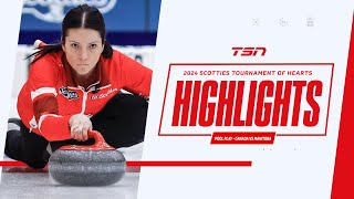 2024 SCOTTIES TOURNAMENT OF HEARTS HIGHLIGHTS Pool Play  Canada vs Manitoba [upl. by Hako]