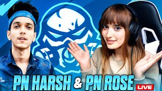 PN HARSH amp PN ROSE LIVE RANK PUSH TO GRANDMASTER 🤩🔥  PNHARSH SHORTS PNROSE FREEFIRELIVE [upl. by Hung741]