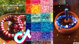 🎀 Clay Bead Bracelet TikTok Compilation 🎗️ Making Bracelet Edits 255 [upl. by Yztim]