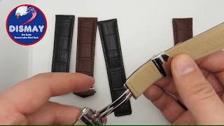 DISMAY Watch Band Strap Tag Heuer Folding Buckle Deployment Clasp Adjustment  Installation Guide [upl. by Reemas]