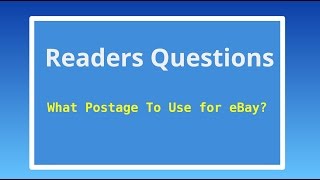 Postage Options for eBay Sellers [upl. by Saiasi]