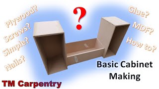 How to Make a Basic Cabinet Using MDF and a few DIY Tools Part 1 [upl. by Lole]