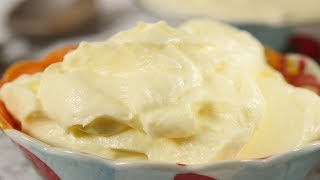 Creme Fraiche Recipe Demonstration  Joyofbakingcom [upl. by Annaeel421]