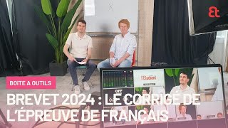 Brevet 2024  le corrigé vidéo de lépreuve de français [upl. by Ahen249]