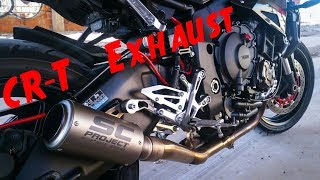 YAMAHA MT10FZ10  ScProject CRT Exhaust Sound check  Flyby [upl. by Enileoj242]