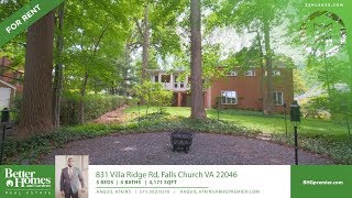 FOR RENT 831 Villa Ridge Rd Falls Church VA 22046 by Better Homes amp Garden Premier [upl. by Yboc]