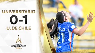 UNIVERSITARIO vs U DE CHILE 01  RESUMEN  CONMEBOL LIBERTADORES FEM 2023 [upl. by Airelav913]