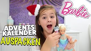 BARBIE Adventskalender 2017  Wir öffnen ALLE 24 Türchen Mit Puppe amp Accessoires [upl. by Bogie]