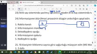 Sual 24  24122023 tarixli Magistratura imtahanı İnformatika üzrə sualların izahı [upl. by Ealasaid970]