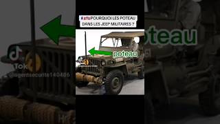 🇫🇷🇺🇲POURQUOI LES POTEAU DANS LES JEEP MILITAIRES armeefrancaise légionétrangère armeedeterre [upl. by Siugram]