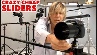 Crazy Cheap Camera Slider DIY Ideas wacky but they WORK [upl. by Boote773]