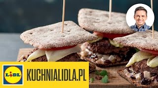 🍔 Burgery wołowe z sosem z karmelizowanej cebuli  Michał Dobosz  Przepisy Kuchni Lidla [upl. by Menzies]