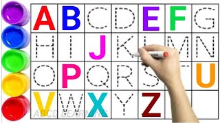 ABC for kids Alphabet writing for kids A to Z write the alphabet along the dotted line abcd 58 [upl. by Akire]