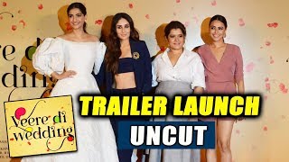 Veere Di Wedding Trailer Launch Full Video  Kareena Kapoor Sonam Kapoor Swara Bhaskar Shikha [upl. by Drofkcor]