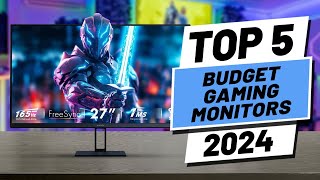 Top 5 BEST Budget Gaming Monitors in 2024 [upl. by Ennairak349]