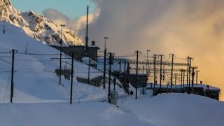 Bernina Express Tirano Italy  St Moritz Switzerland [upl. by Aztinad]