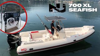 Bateau de pêche en mer Nuova Jolly NJ 700XL SEAFISH Trolling [upl. by Ahseenak]