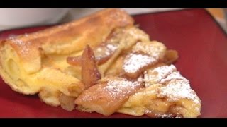 How To Make German Apple Pancake in 60 Seconds [upl. by Echikson590]