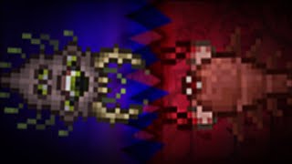 Terraria Some Corruption vs Crimson Enemies ll Smash Bros Mod Tmodloader 144 [upl. by Woodson]