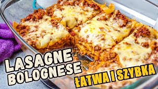 Pyszna LASAGNE Bolognese z mięsem bez beszamelu Po studencku  szybko i konkretnie [upl. by Annayehc721]