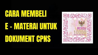 TUTORIAL MEMBELI amp MEMASUKAN EMETERAI DI DOKUMENT CPSN [upl. by Joellyn416]