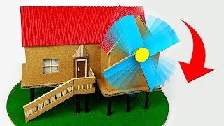 How to make Windmill Generator for Science Project at Home [upl. by Ayle]