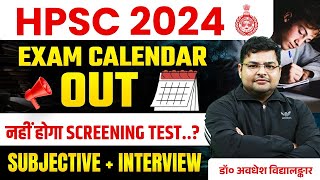 HPSC PGT Exam Date 2024 Out  HPSC Exam Calendar 2024  HPSC PGT Vacancy 2024😱 [upl. by Collette]