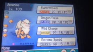 Pokemon XY Movesets Arcanine 6 [upl. by Dorsman587]