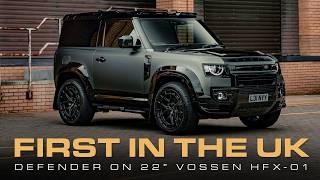 UKs FIRST LAND ROVER DEFENDER ON VOSSEN HFX1 WHEELS  URBAN UNCUT S3 EP35 [upl. by Floria]