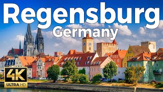 Regensburg Germany Walking Tour 4k Ultra HD60fps – With Captions [upl. by Socem]