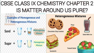 Types of mixtures CBSE class 9 chemistry chapter 2 Is matter around us pure [upl. by Aimahc]