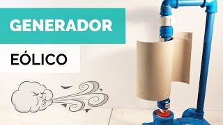 GENERADOR EÓLICO VERTICAL CASERO 💨  Tutorial  Paso Sustentable [upl. by Pahl291]