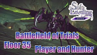 Floor 35 The HARDEST Boss in Arise Battlefield of Trials Solo LevelingArise [upl. by Anaeda974]