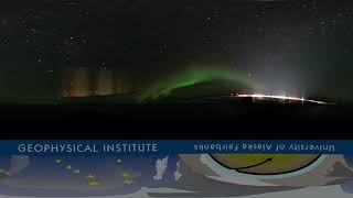 Kotzebue Allsky Aurora Timelapse 1  VR 360º [upl. by Jennica]