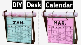 How to make Desk Calendar  DIY Calendar 2019 [upl. by Arthur]