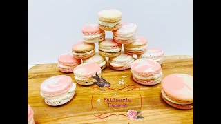 Strawberry Cheesecake Macarons Un deliciu [upl. by Lazare]