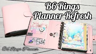 B6 Rings Print Pression Planner Refresh  B6 Rings Planner [upl. by Attenov472]