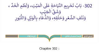 Riyad AsSalihin 302  Linterdiction de se lamenter à voix haute sur le mort de se frapper la joue [upl. by Nodnahs239]