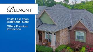 Belmont®  CertainTeeds new slatelook luxury shingle [upl. by Naahsar]