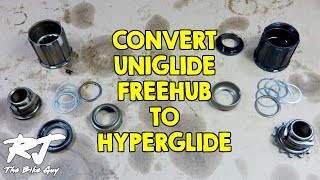 How To Convert Uniglide Freehub To Hyperglide Freehub [upl. by Naltiac]